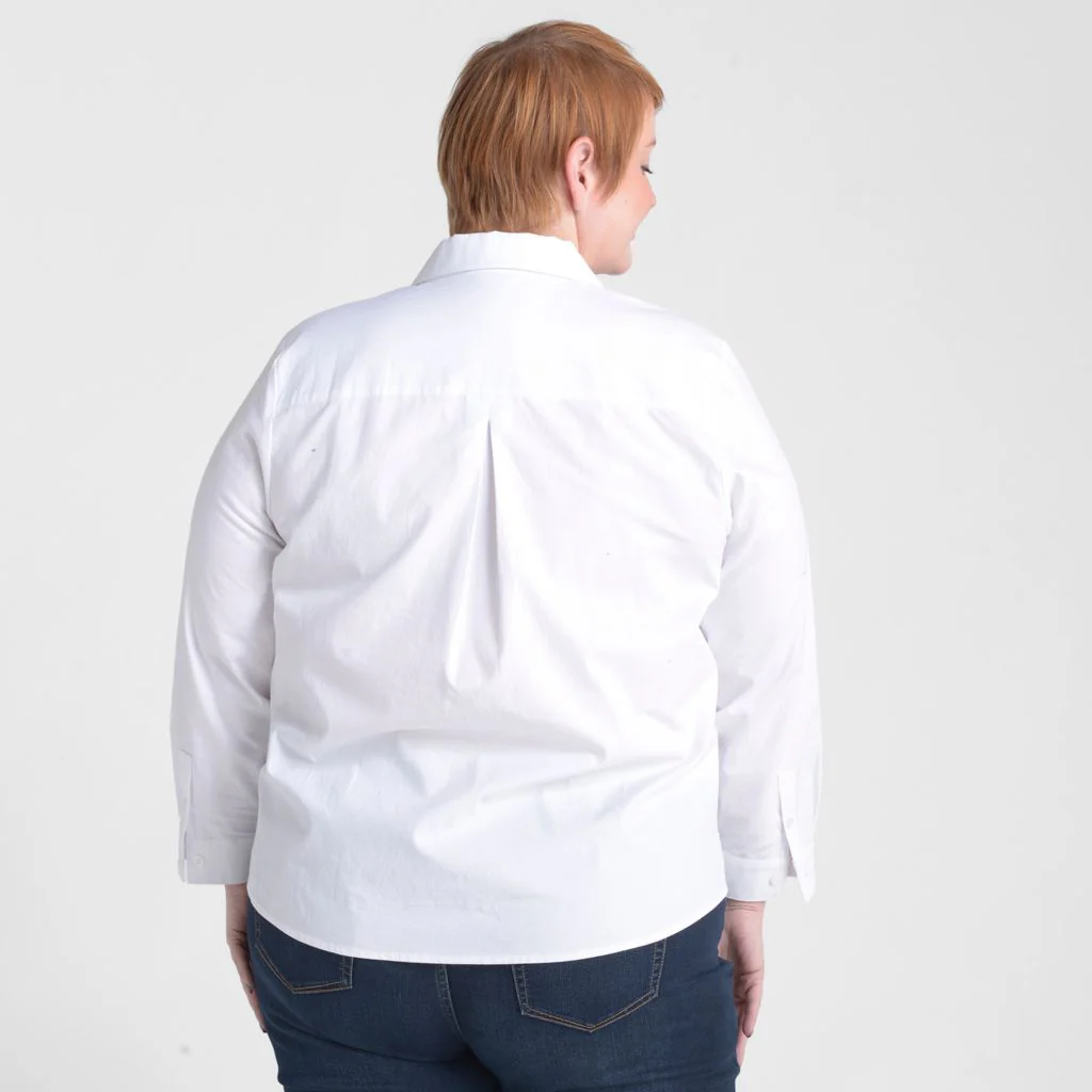 Button Front Boyfriend Shirt - Image 5