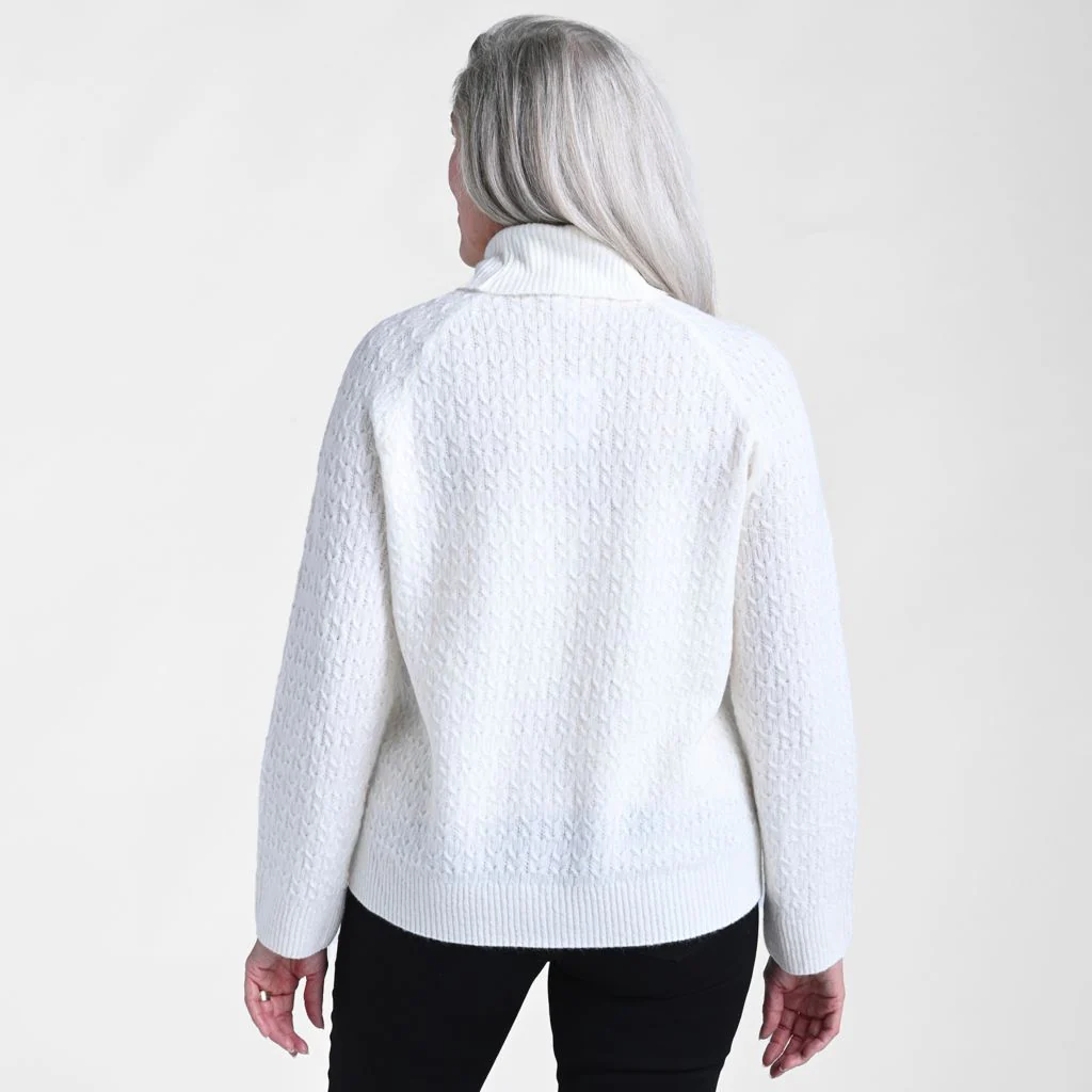 Cable Stitch Turtleneck Sweater - Image 3