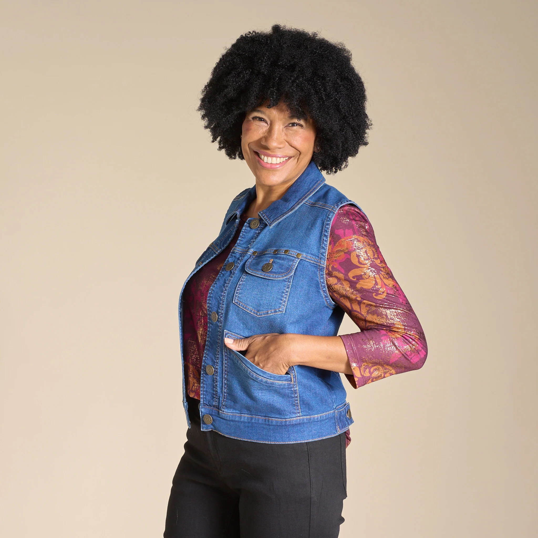 Denim Vest - Image 3