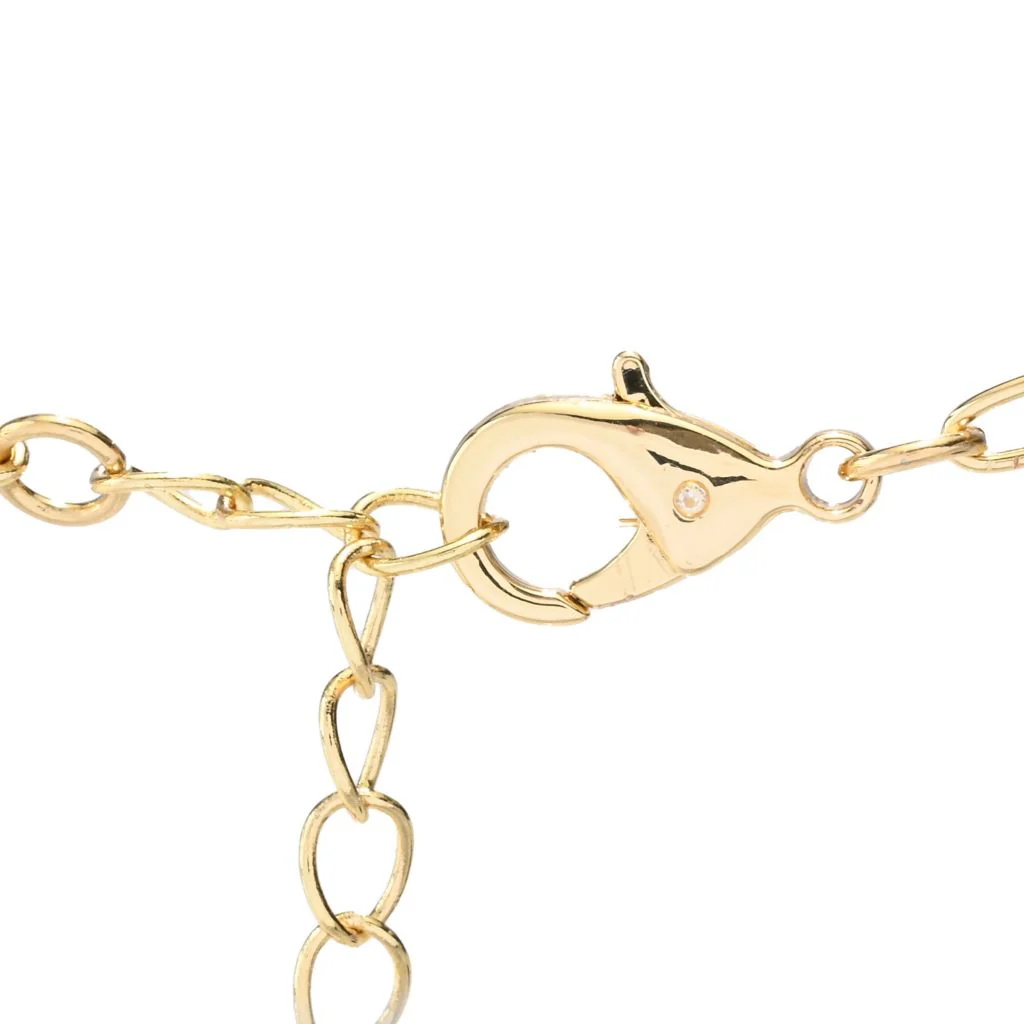 Half Colored Oval Necklace - Image 3