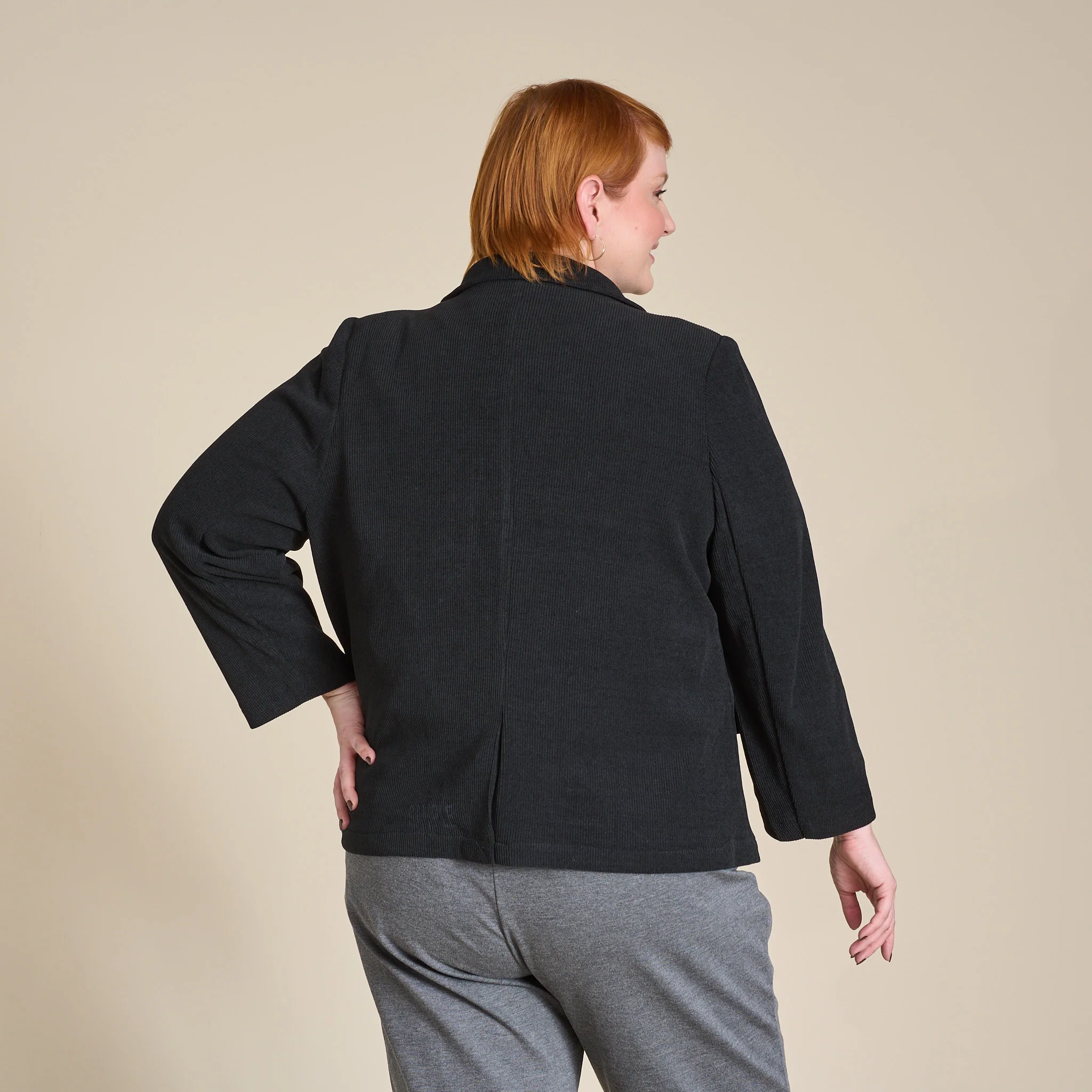 Knit Corduroy Blazer - Image 9