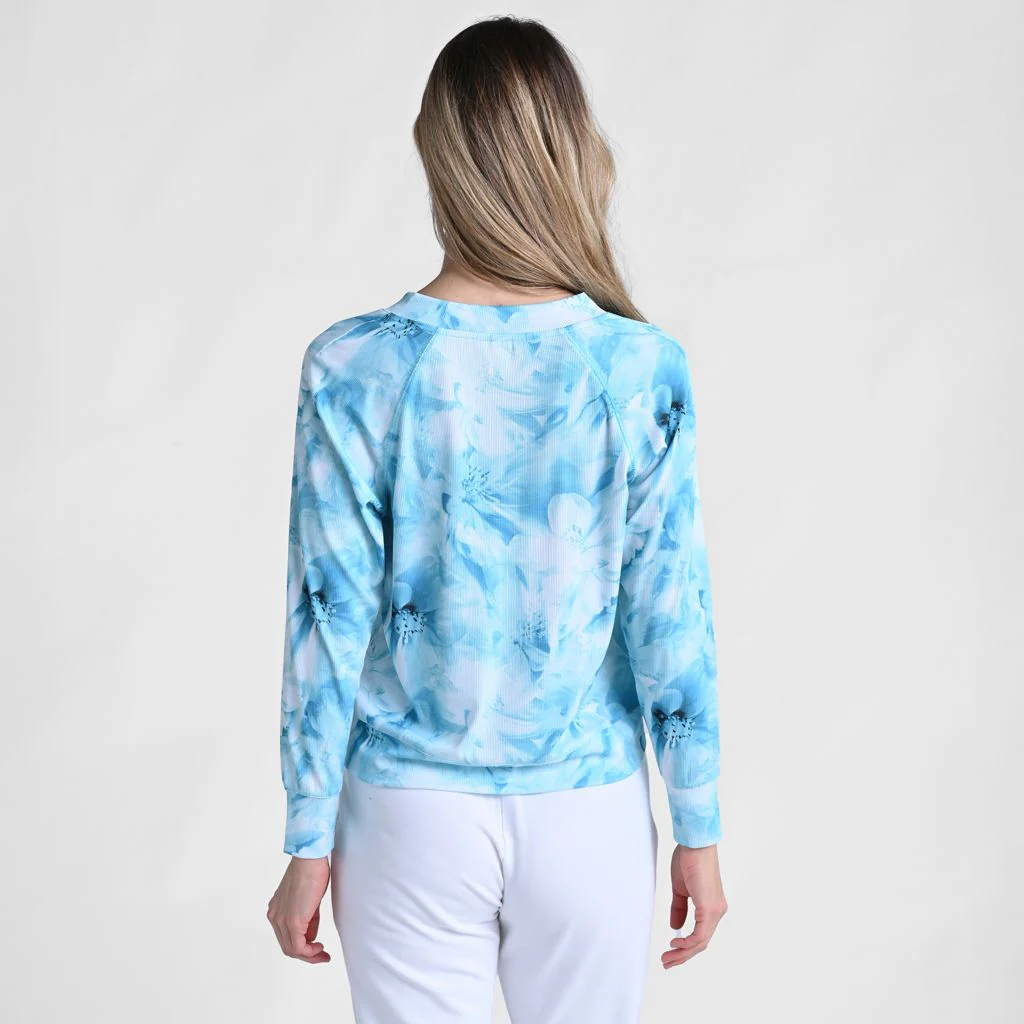Relaxed Restyled Floral Print Raglan Sleeve Tee - Image 3