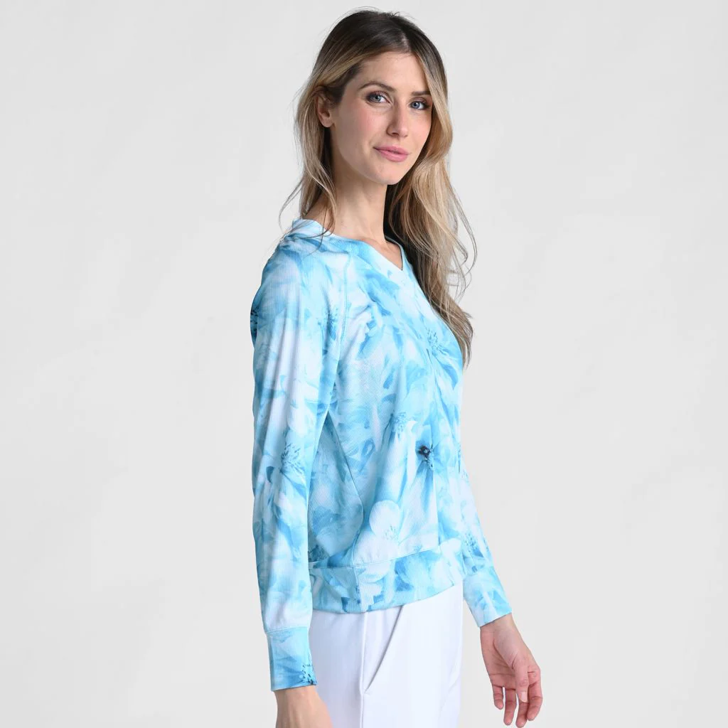 Relaxed Restyled Floral Print Raglan Sleeve Tee - Image 4