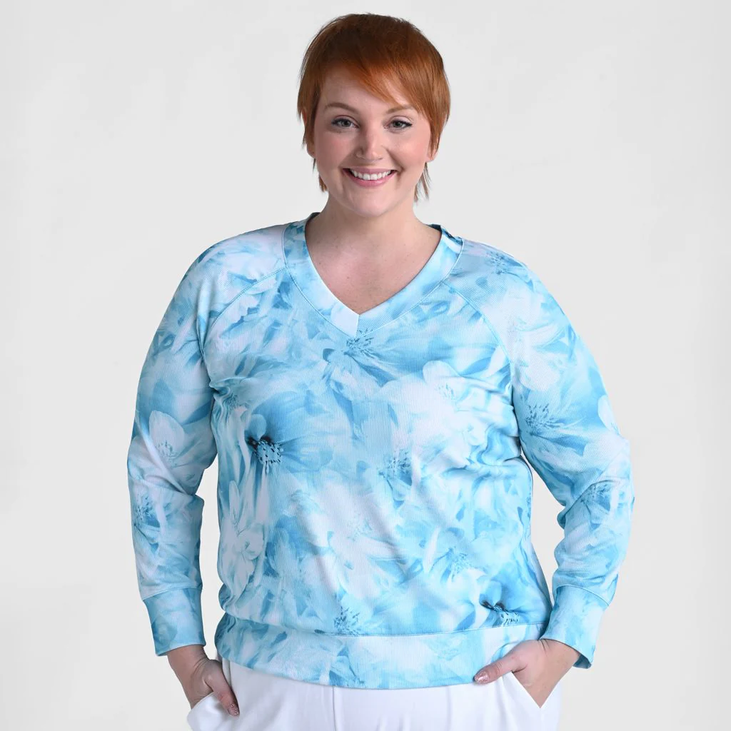 Relaxed Restyled Floral Print Raglan Sleeve Tee - Image 6