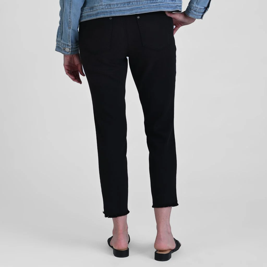 Signature Slimming Frayed Cuff Ankle Jean - Image 3