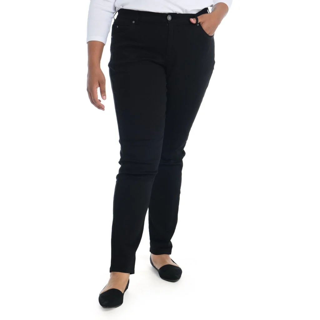 Signature Slimming Shaped Fit Tapered Leg Jean - Black - Image 5