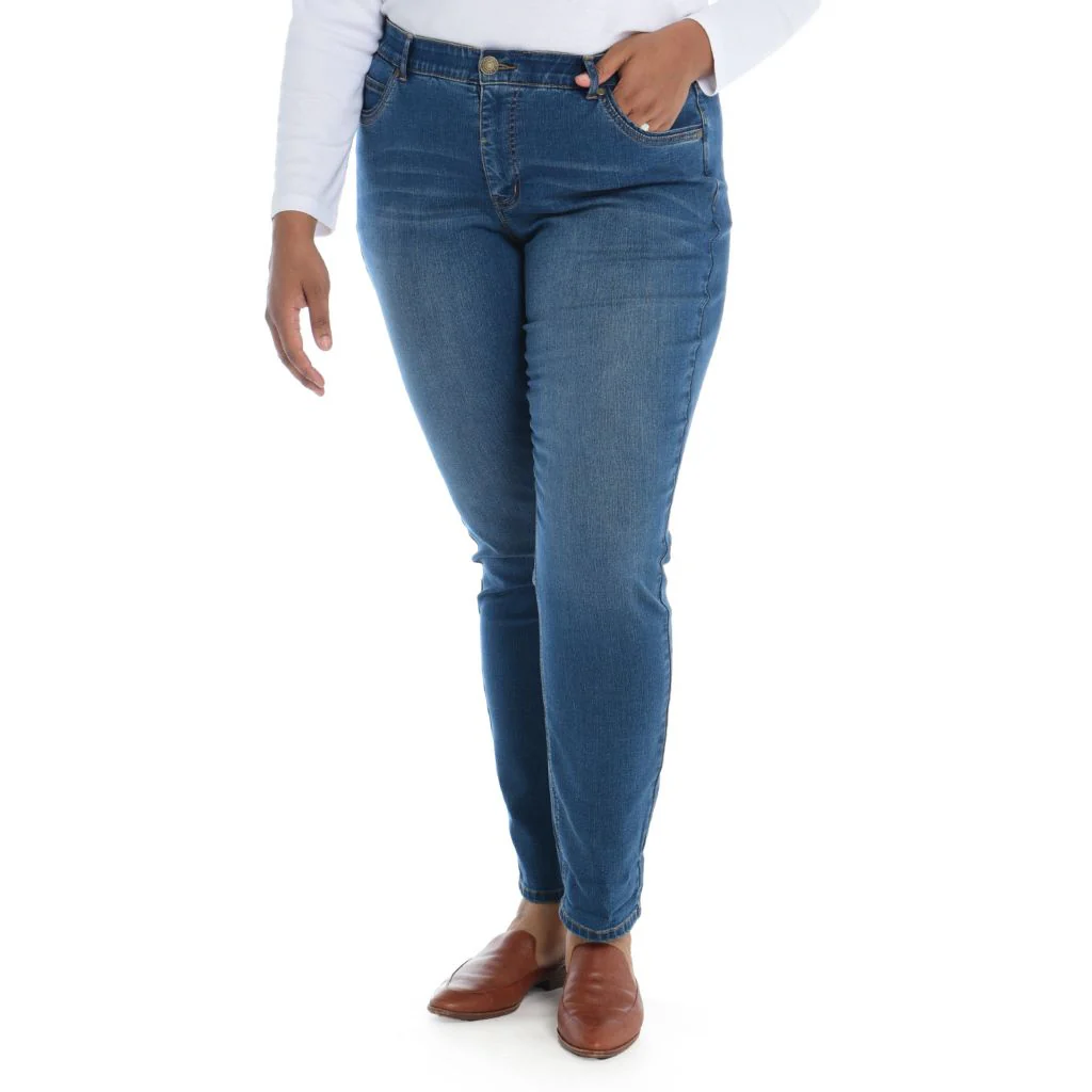 Signature Slimming Shaped Fit Tapered Leg Jean - Medium Stonewash - Image 5
