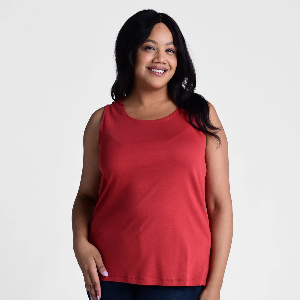 Sleeveless Scoop Neck Perfect Tank - Image 3