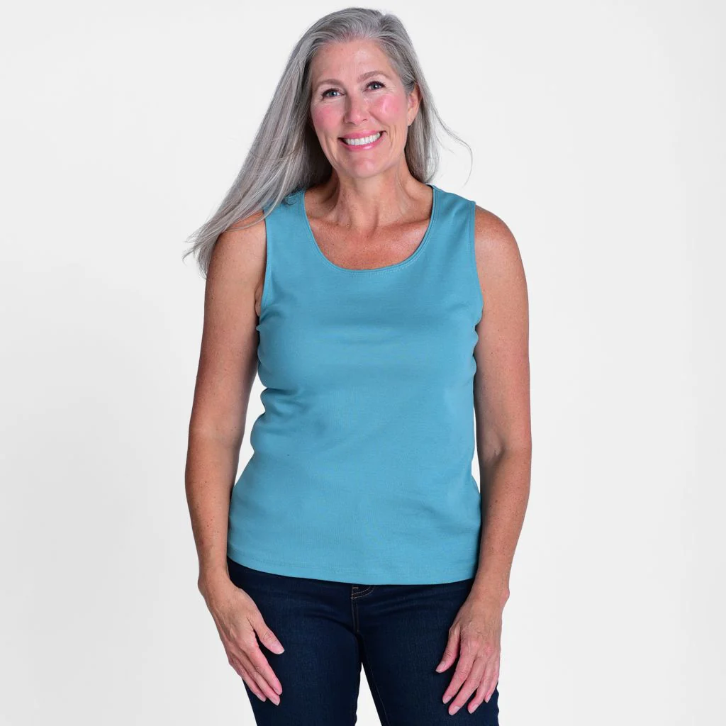 Sleeveless Scoop Neck Perfect Tank - Image 4
