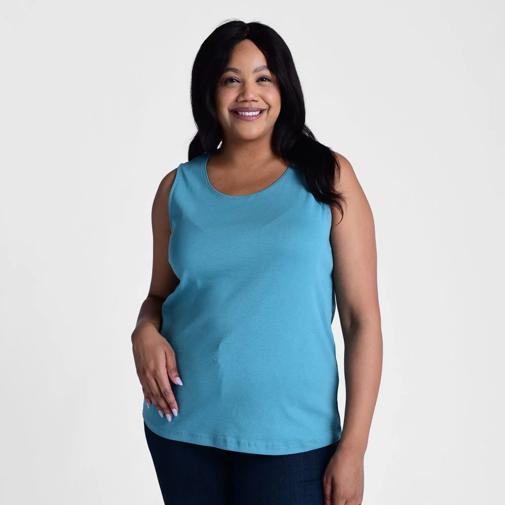 Sleeveless Scoop Neck Perfect Tank - Image 5