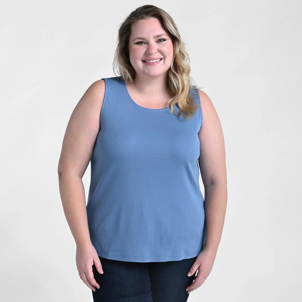 Sleeveless Scoop Neck Perfect Tank - Image 6
